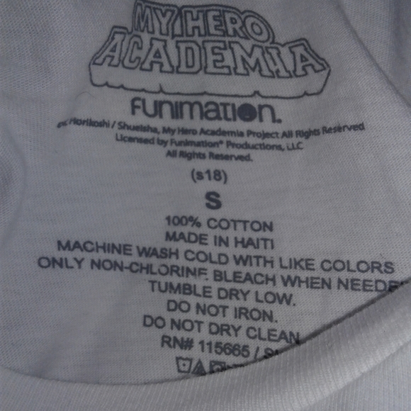 My Hero Academia Shirt Adult Size Small Funimation All Might-Bakugo-Deku - Picture 2 of 4